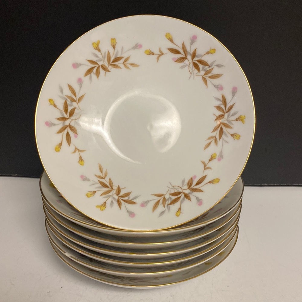 Sango Autumn Fine China Desert Bowls Set of 7 6”D